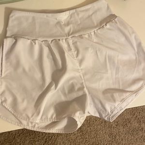 amazon white shorts about 4” inseam size medium
